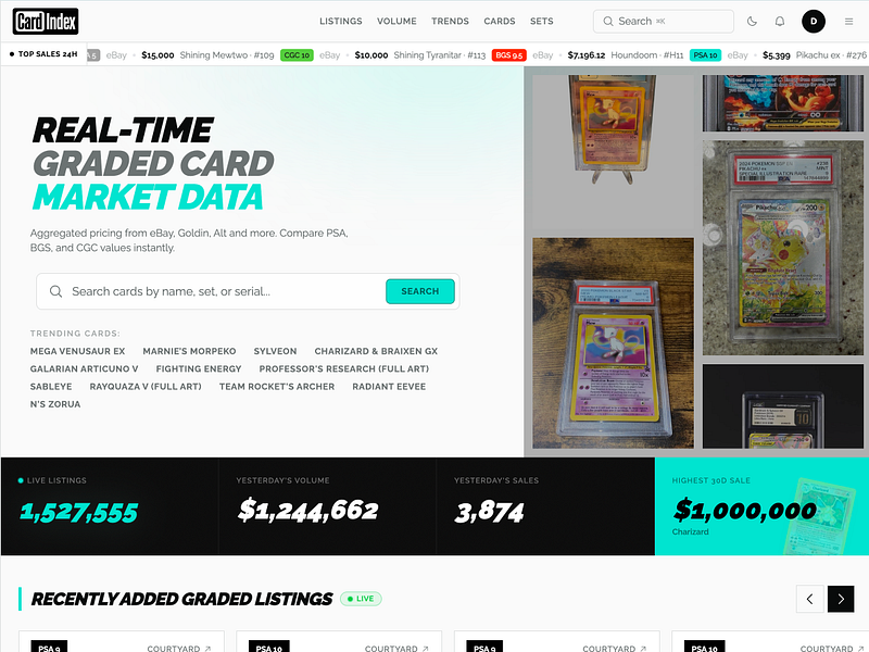 CardIndex website preview