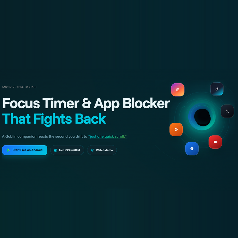 CogniFocus — Focus Timer & App Blocker That Fights Back preview