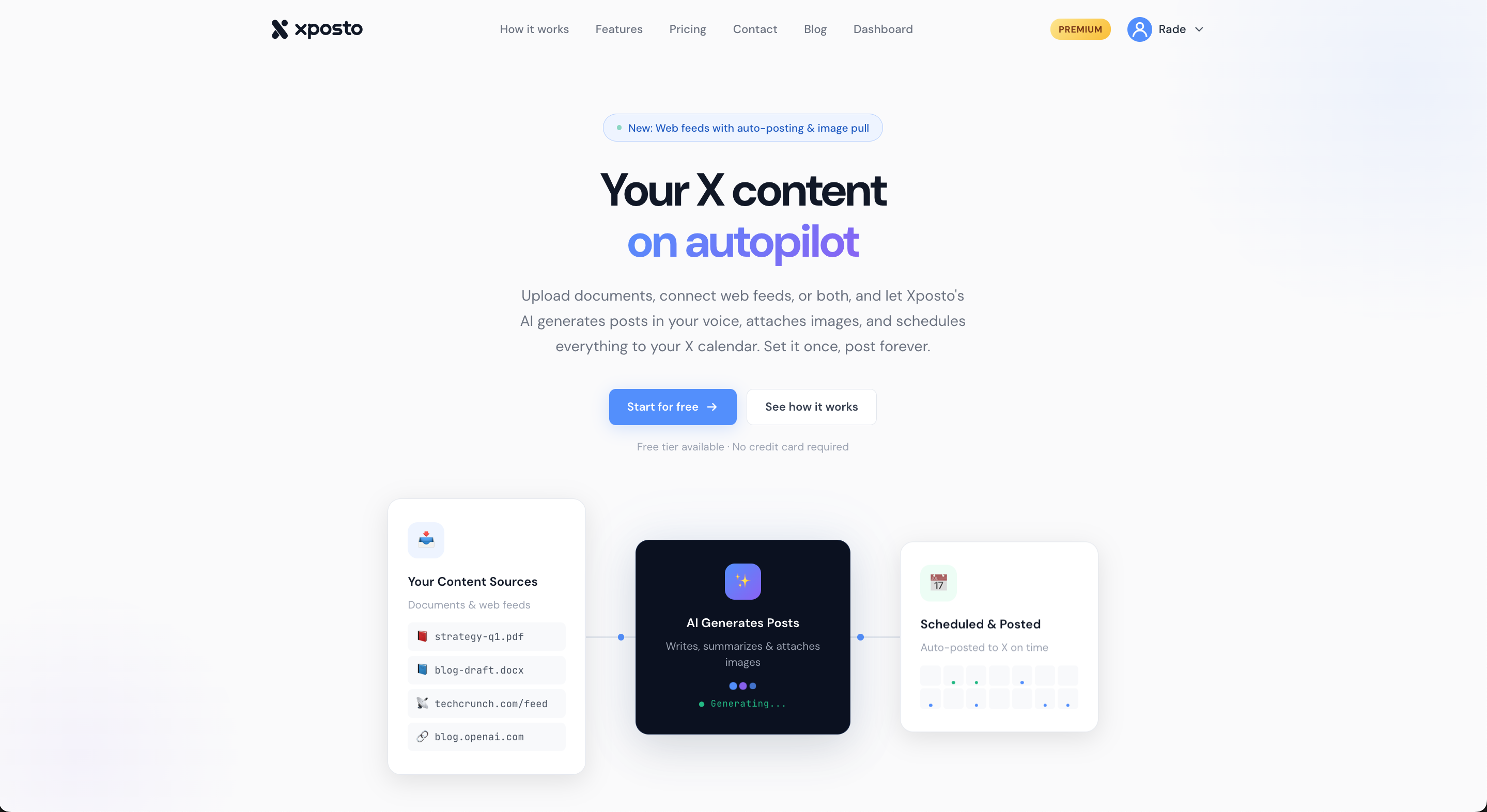 Xposto website preview