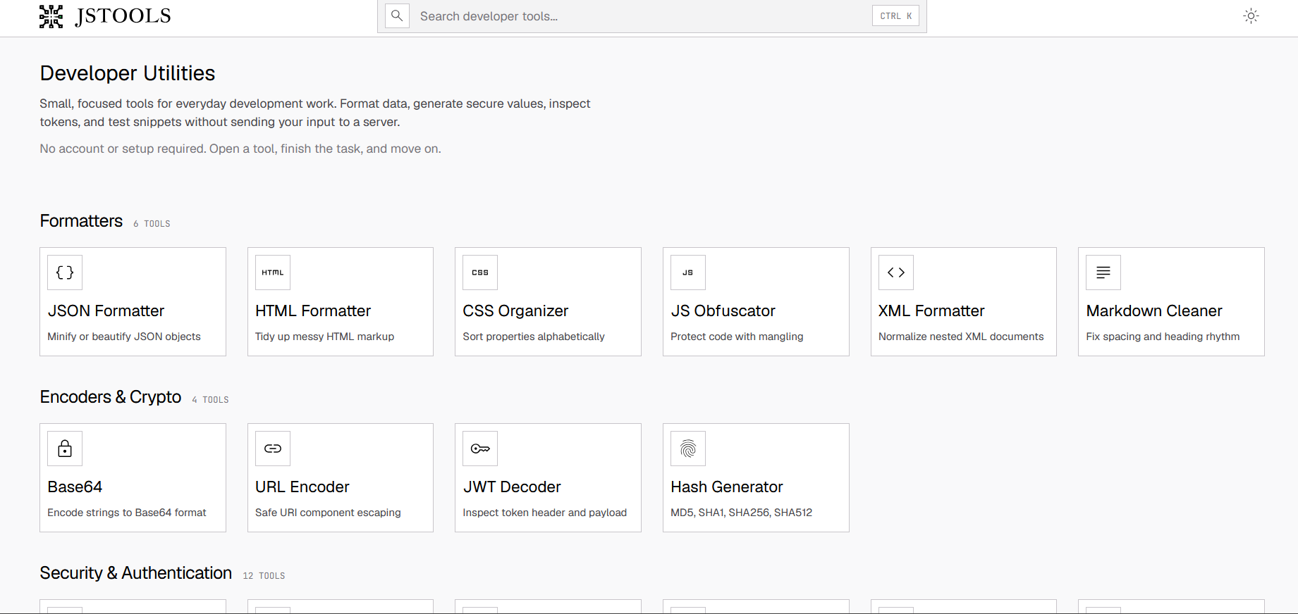 JavaScript Dev Tools preview