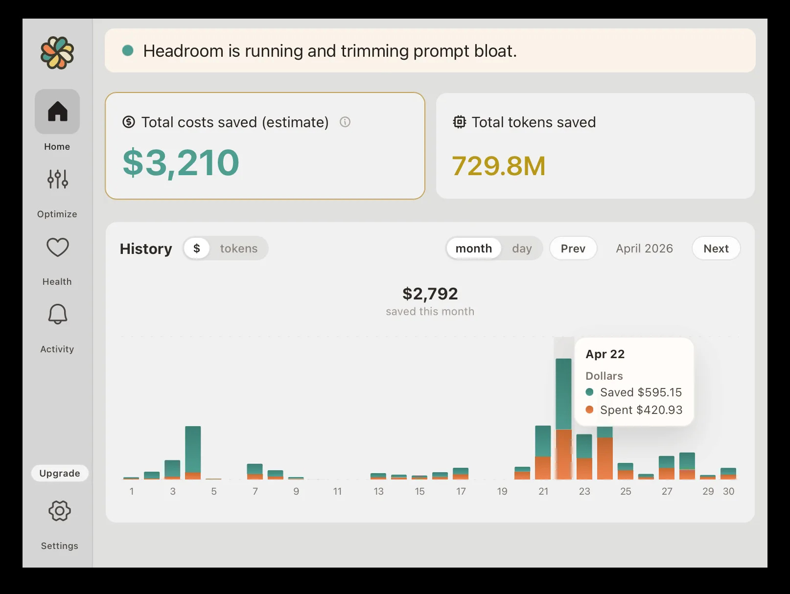 Headroom preview