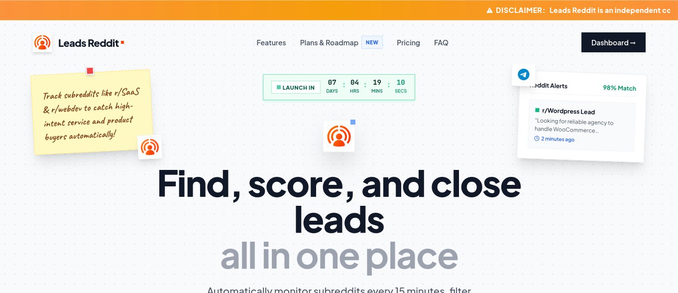 Leads Reddit preview