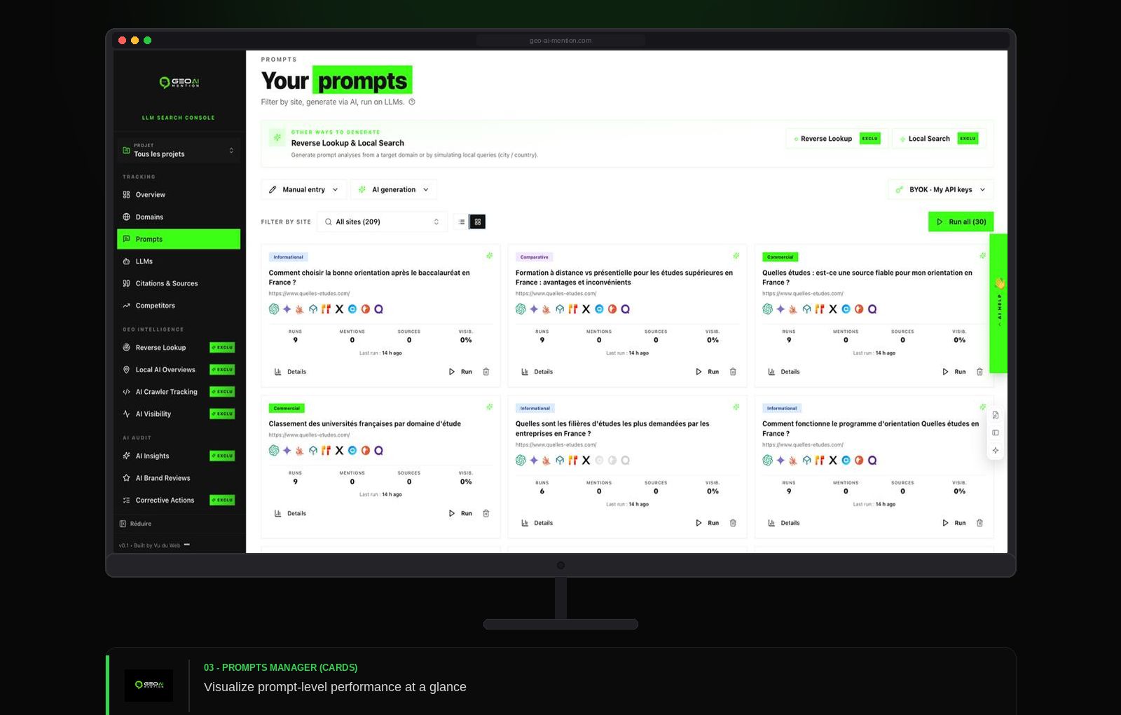 GEO IA MENTION website preview