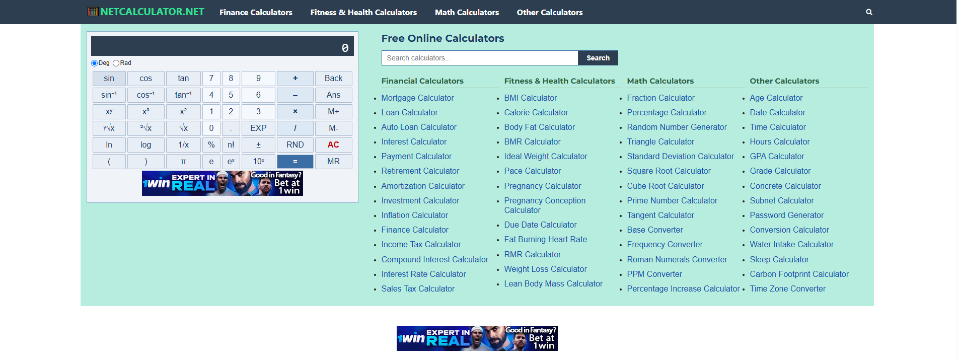 Netcalculator preview
