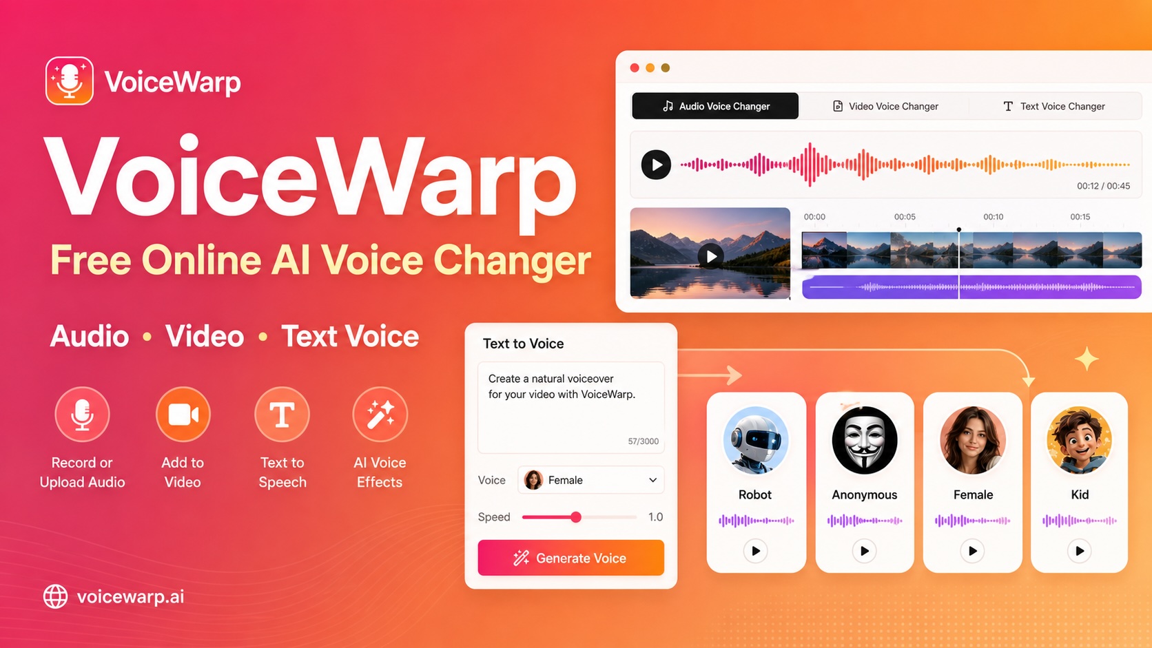 VoiceWarp - AI Voice Changer preview