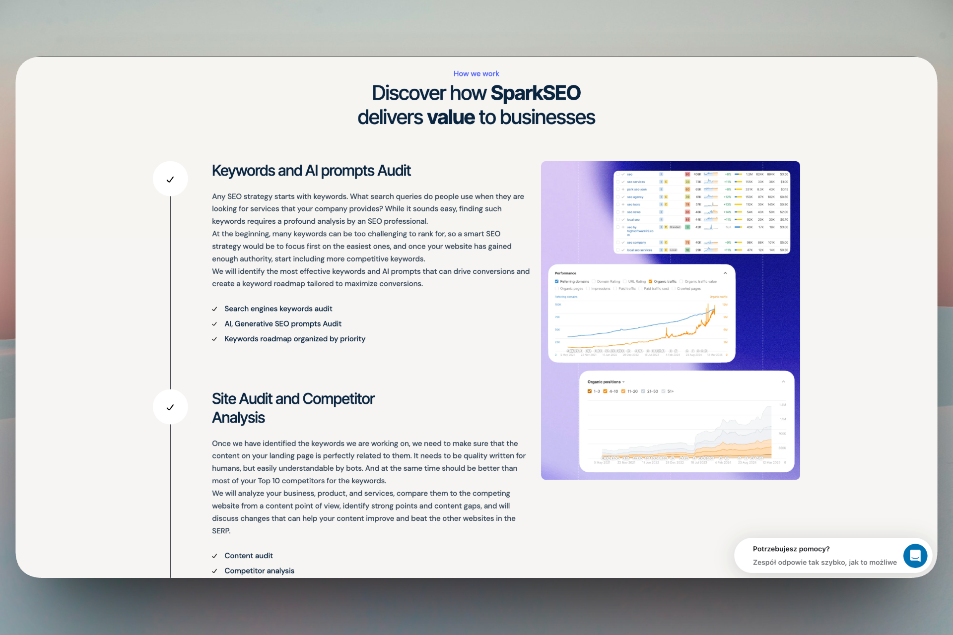 Spark SEO website preview