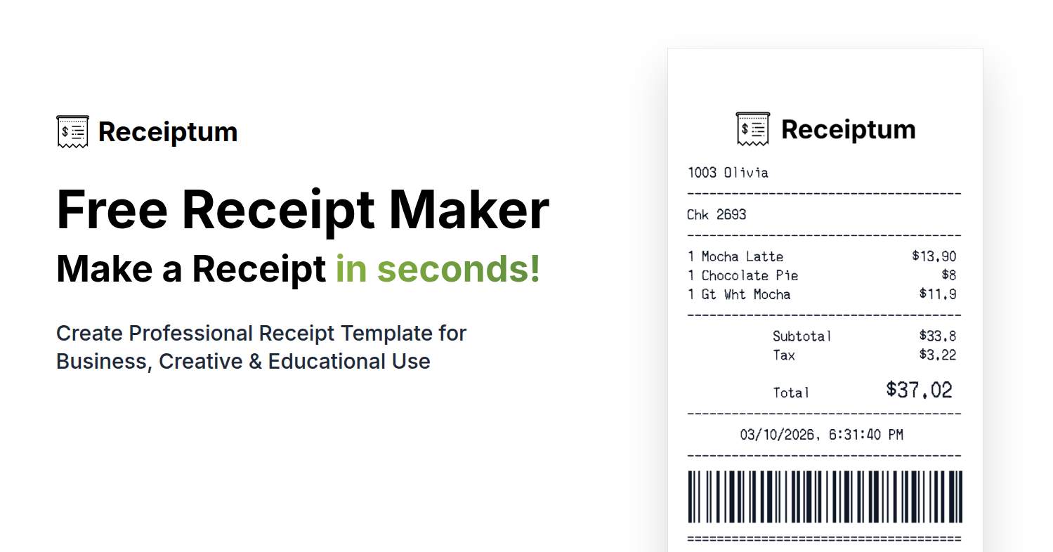 Receiptum preview