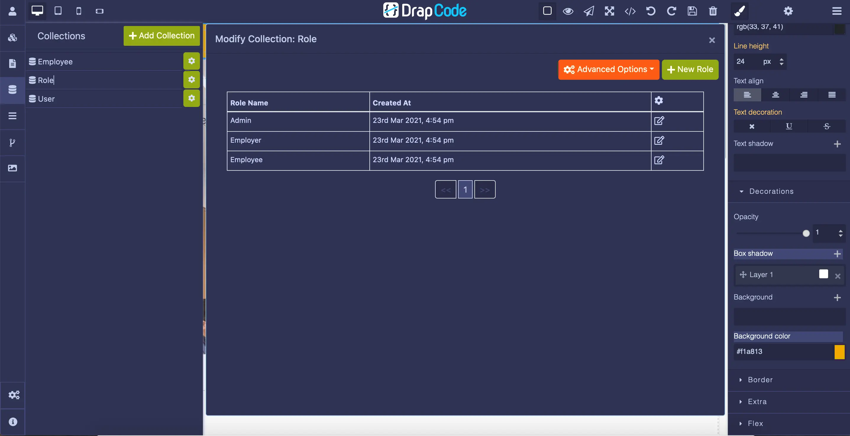 DrapCode website preview