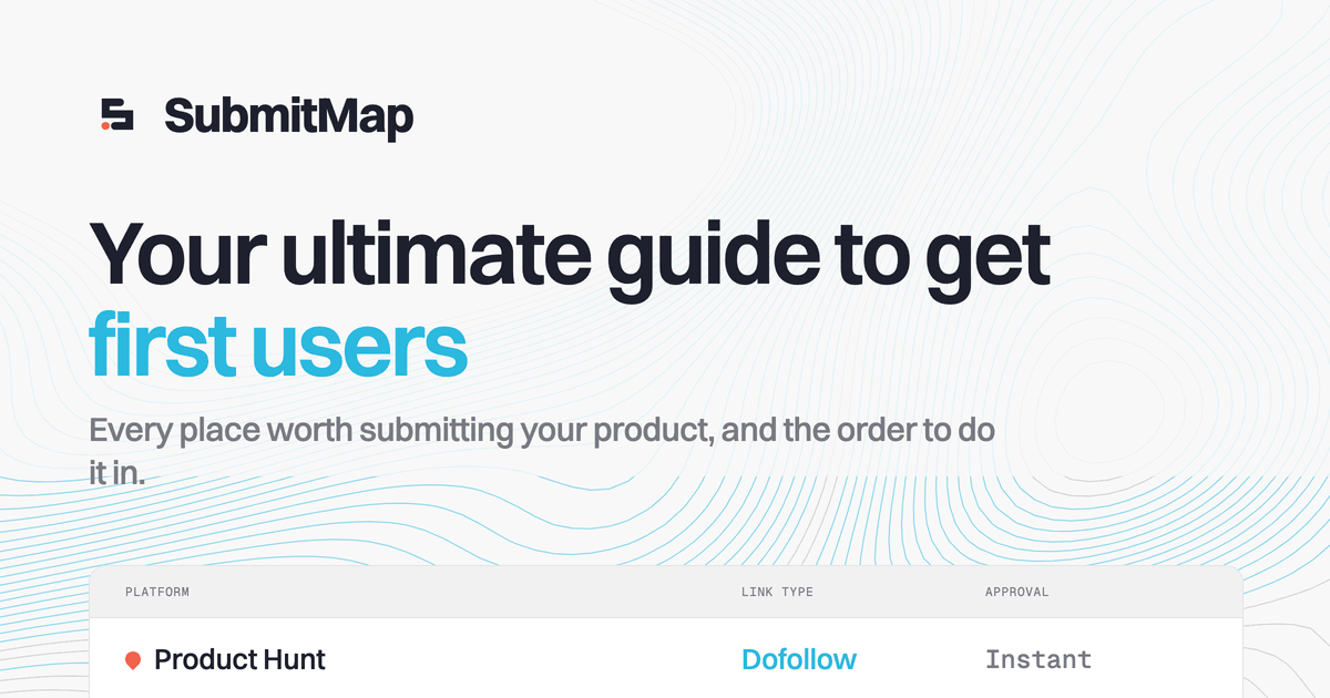 SubmitMap preview
