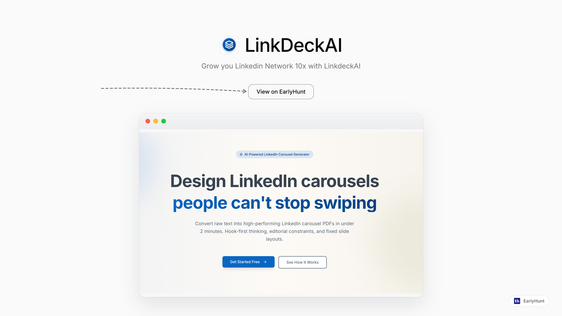 Boost LinkedIn Engagement with LinkDeckAI's Fast Carousels