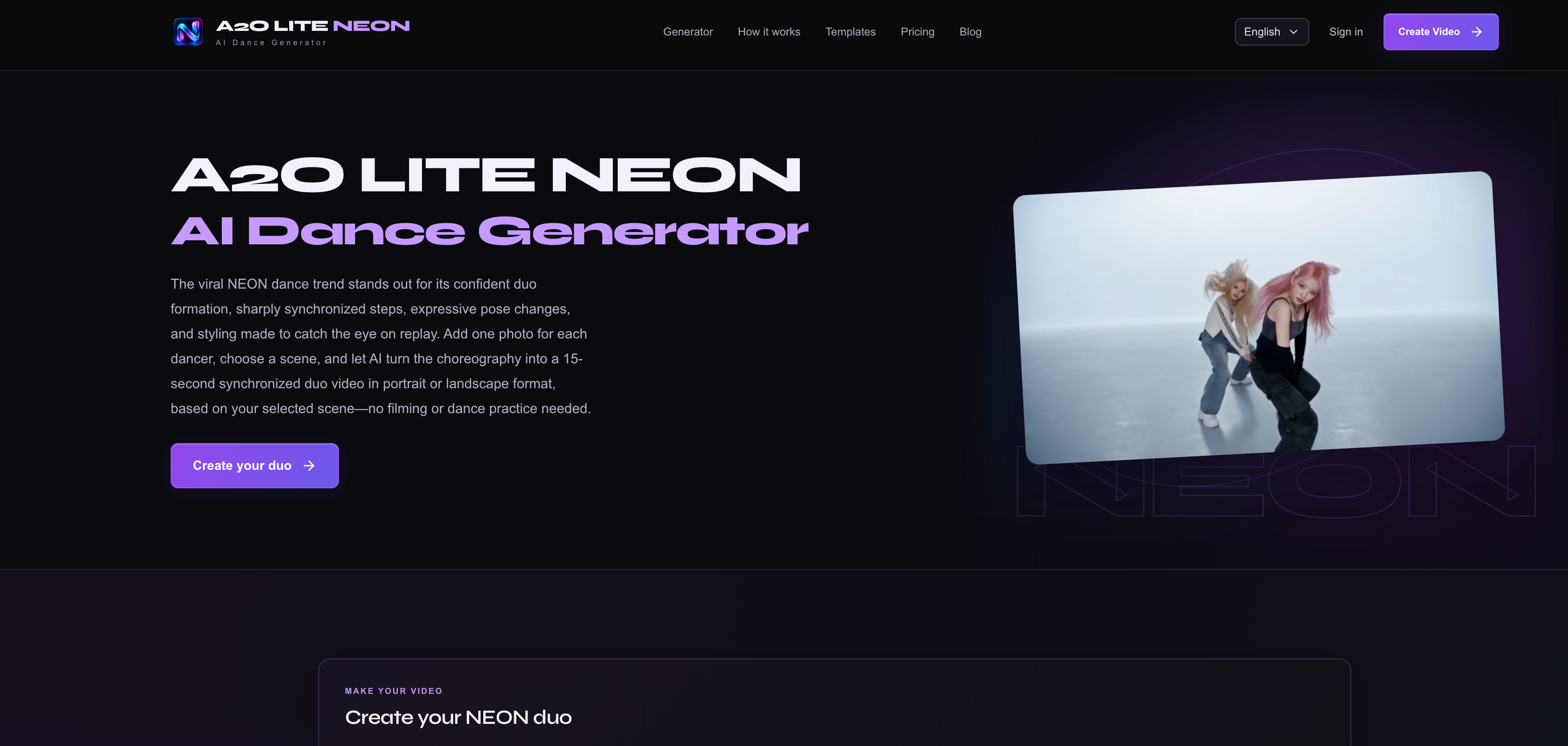A2O LITE NEON AI preview
