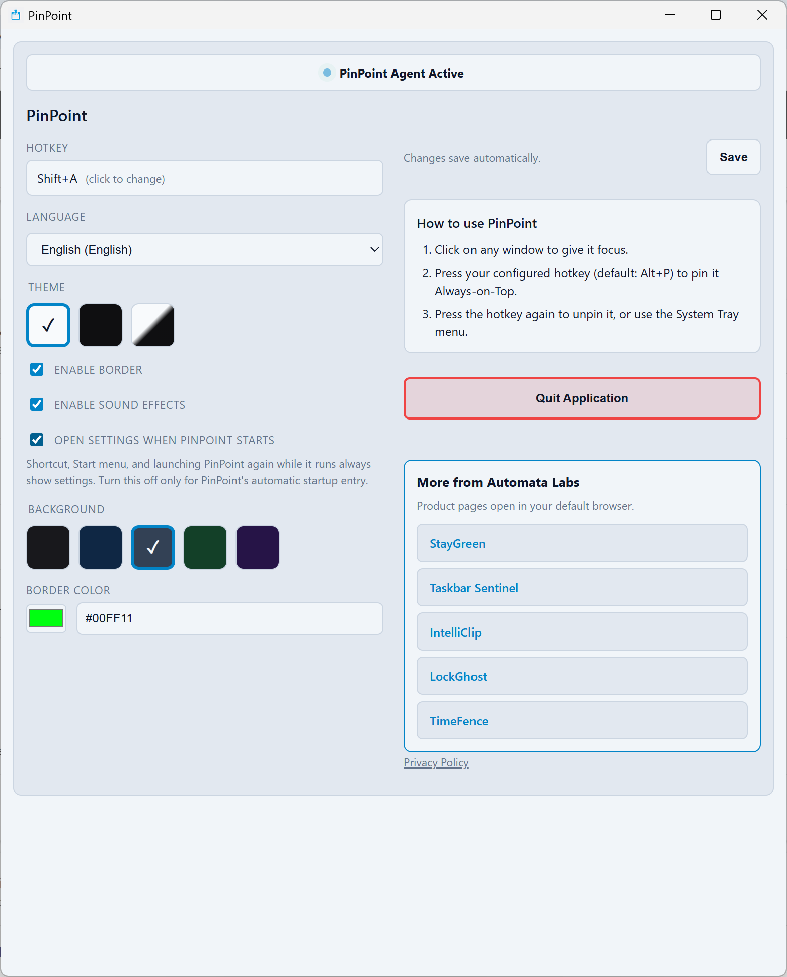 PinPoint: Always-On-Top Window Manager preview