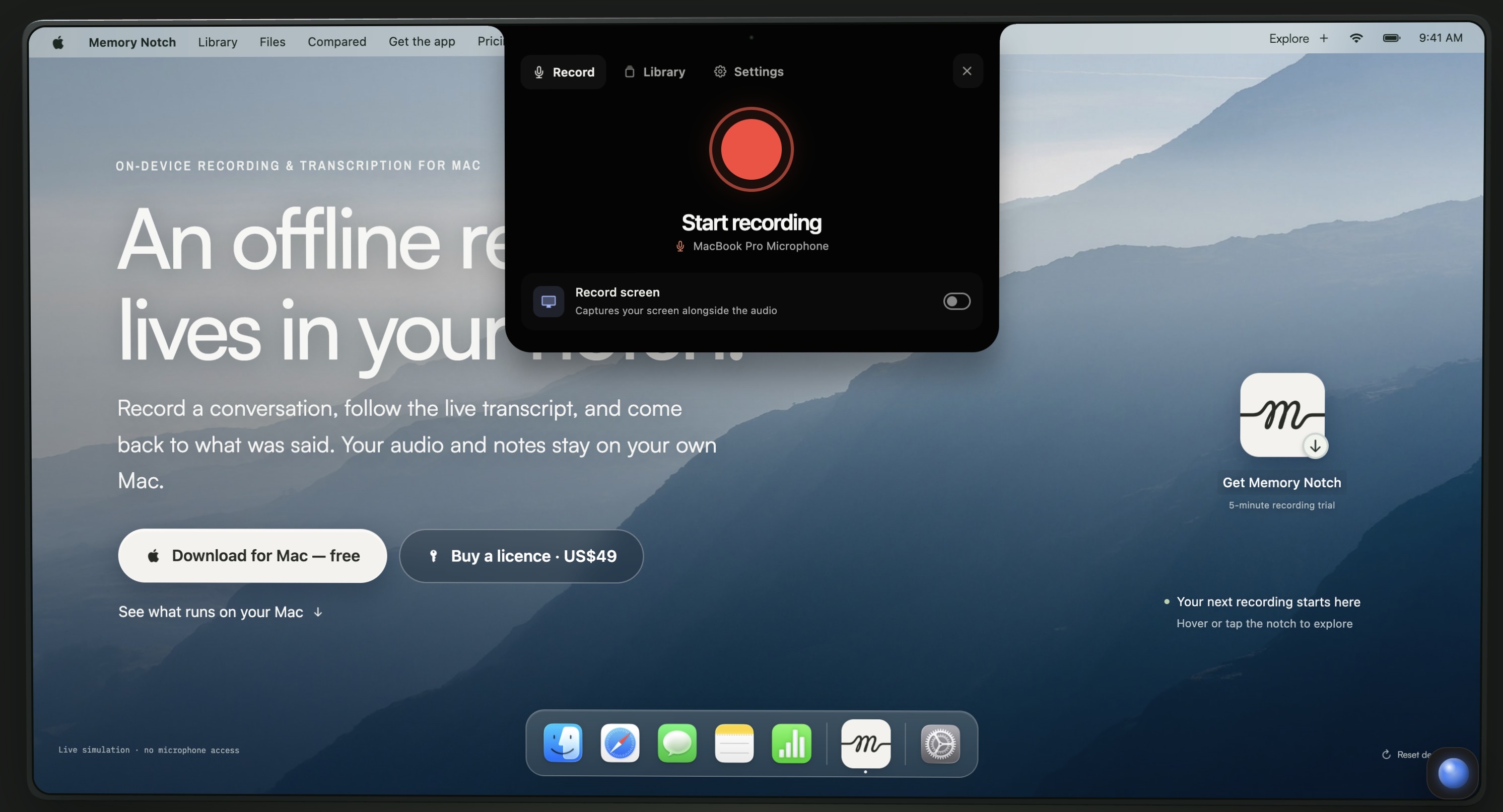 Memory Notch preview
