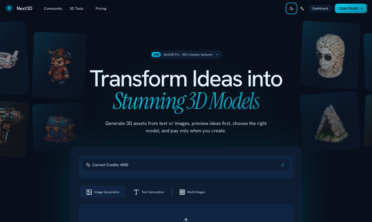 Next3D AI 3D Model Generator preview