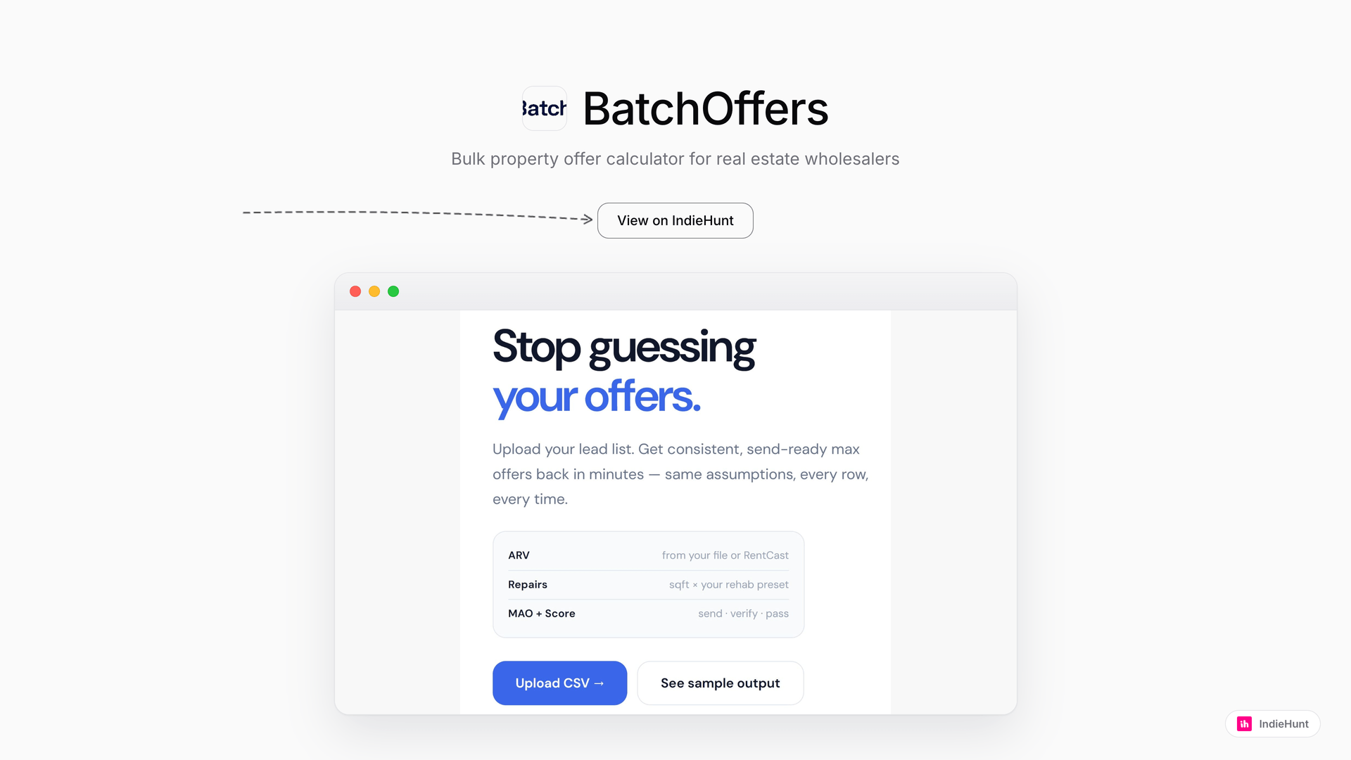 Boost Real Estate Deals with BatchOffers' Batch Analysis Tool