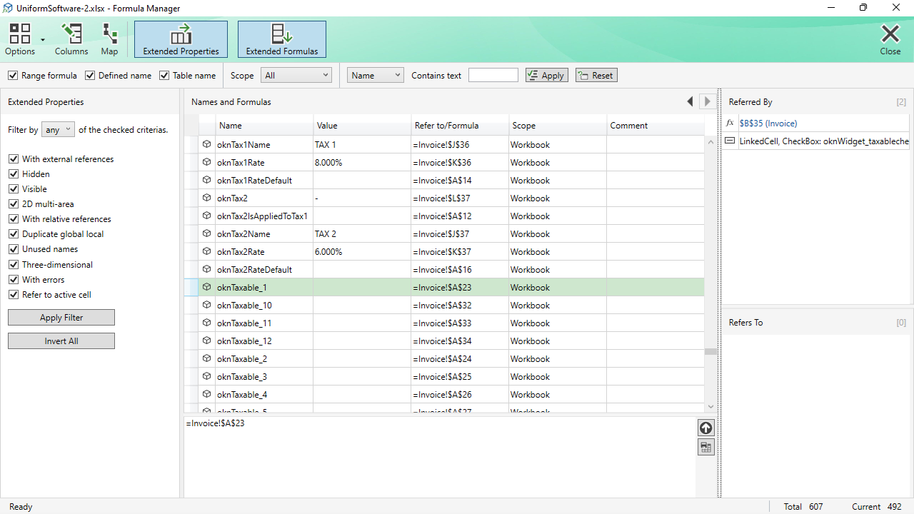 Formula Manager for Excel preview