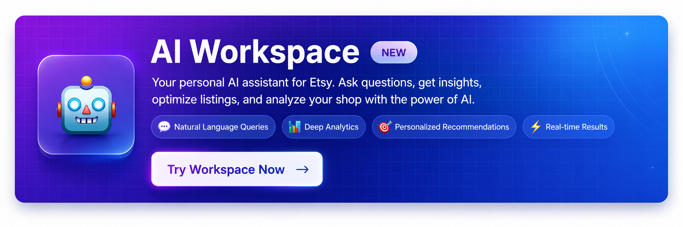 Workspace AI: Etsy Trend & Market Research Assistant preview