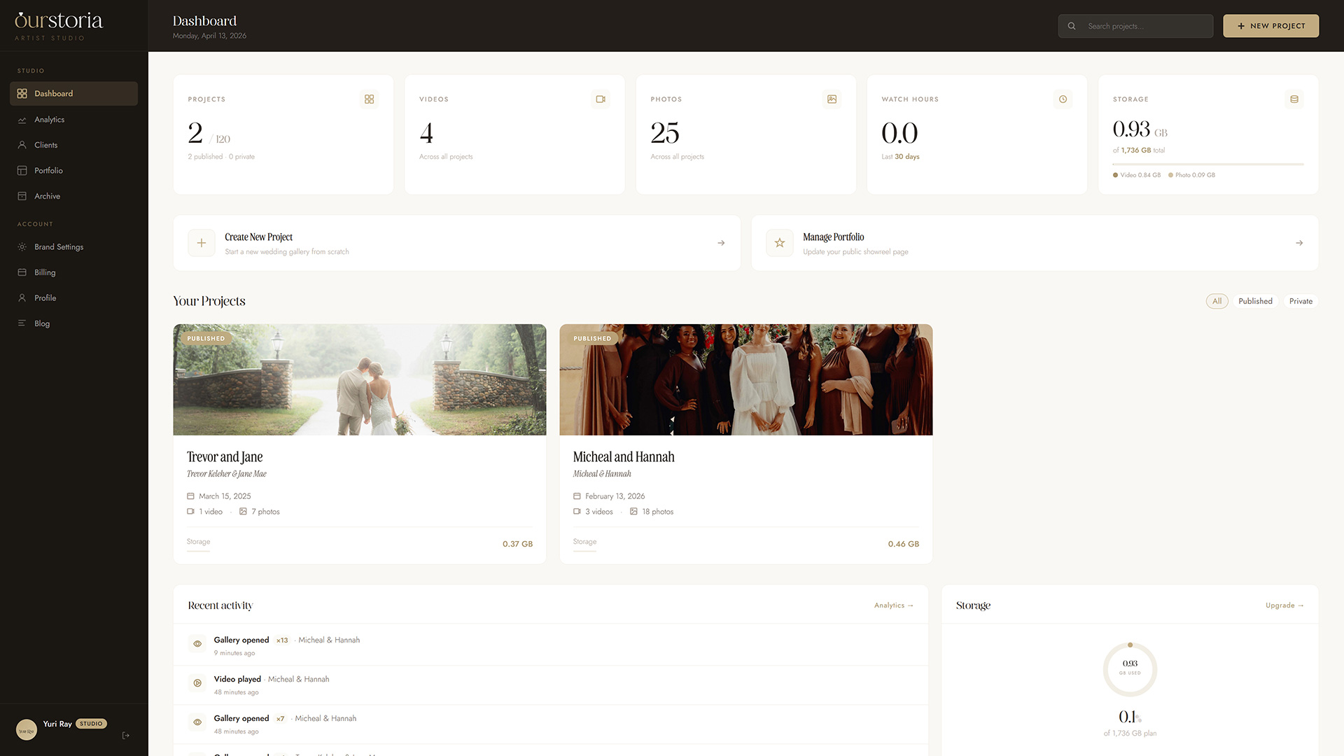 Ourstoria screenshot 1