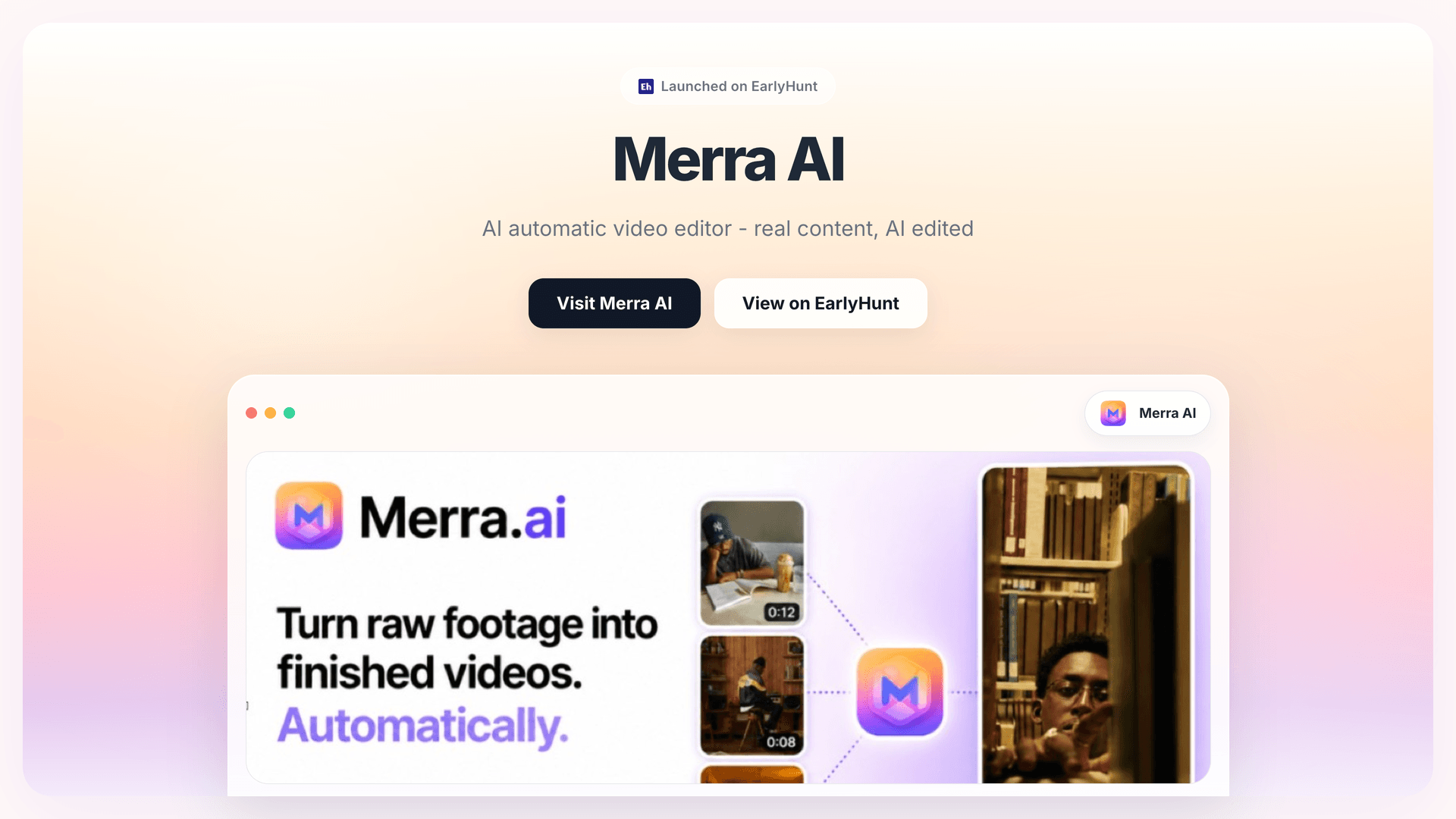 Streamline Social Media Videos with Merra AI's Editing Tools