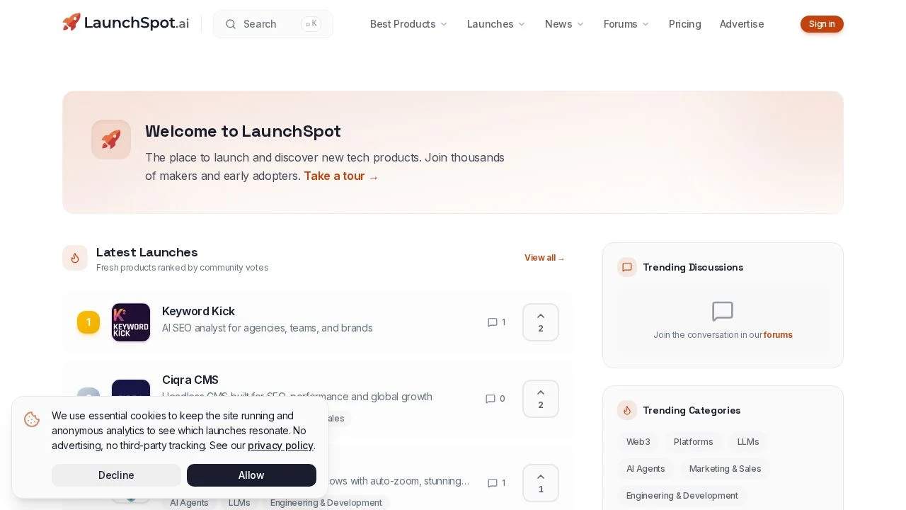 LaunchSpot.ai screenshot 1