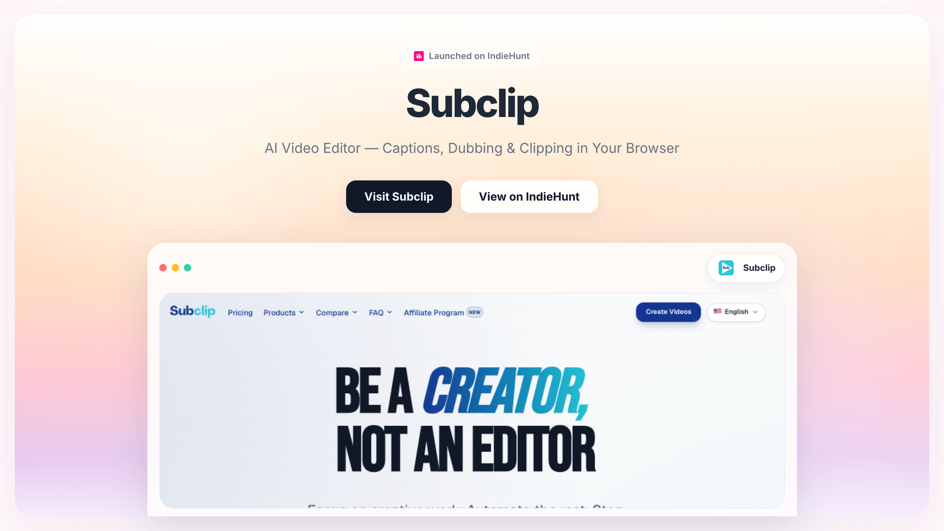Simplify Video Editing with Subclip's AI-Powered Browser Tool