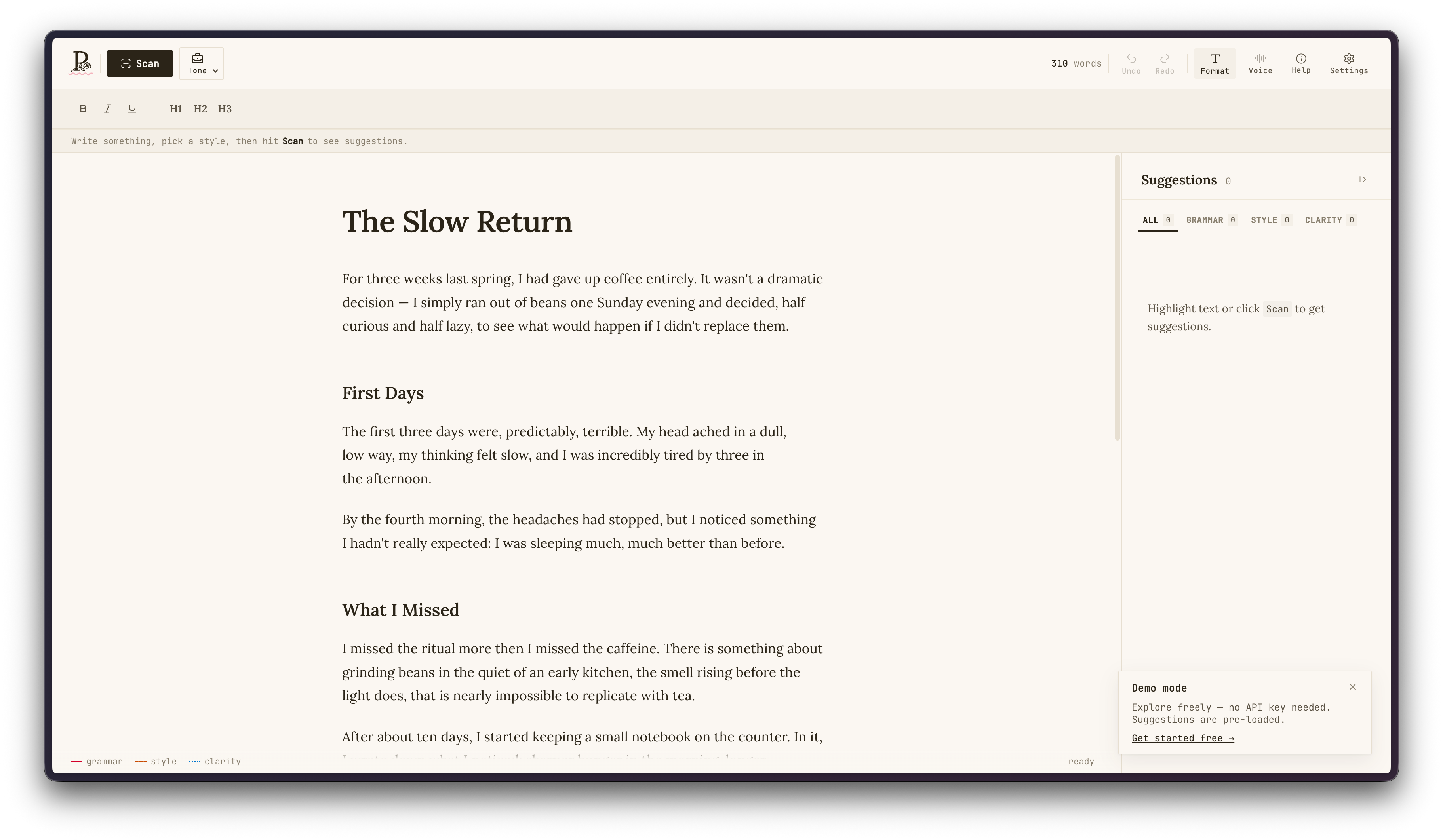 Prose website preview