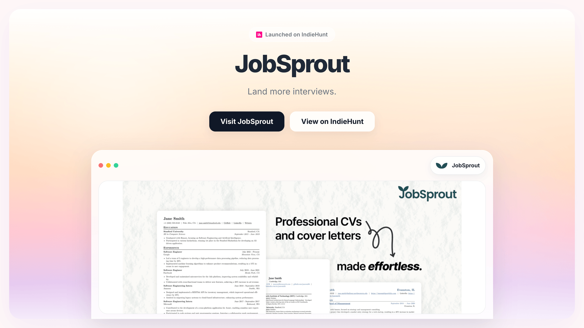 Streamline Your Job Applications with JobSprout's AI Tools