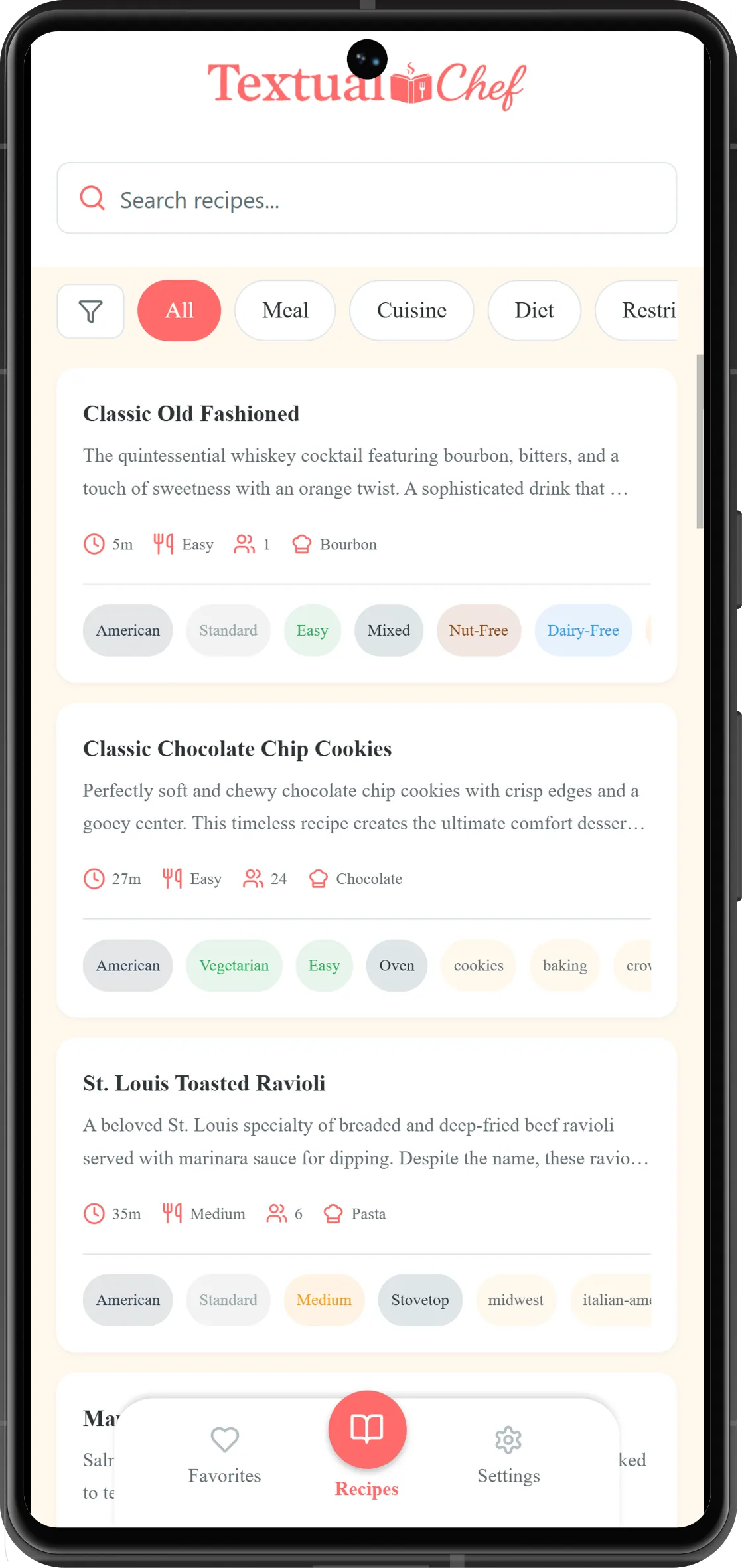 Textual Chef preview