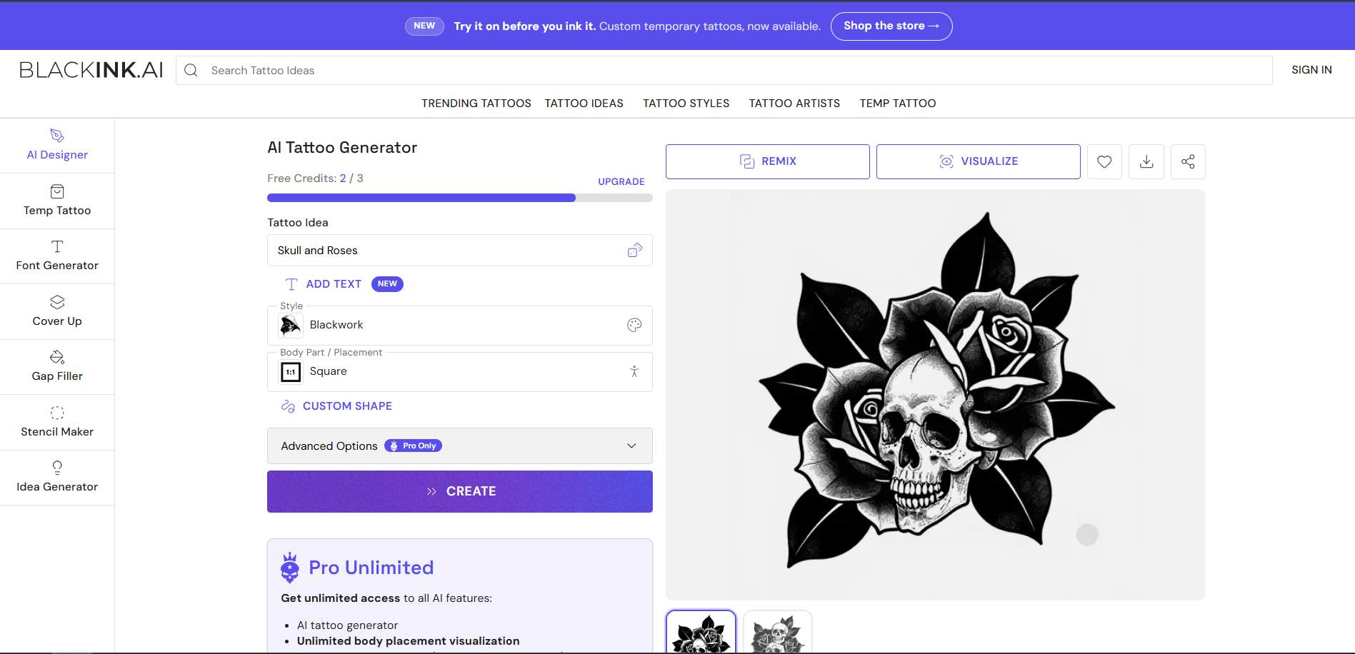 BlackInk AI preview