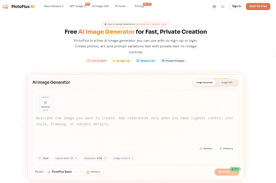 PictoFlux AI preview