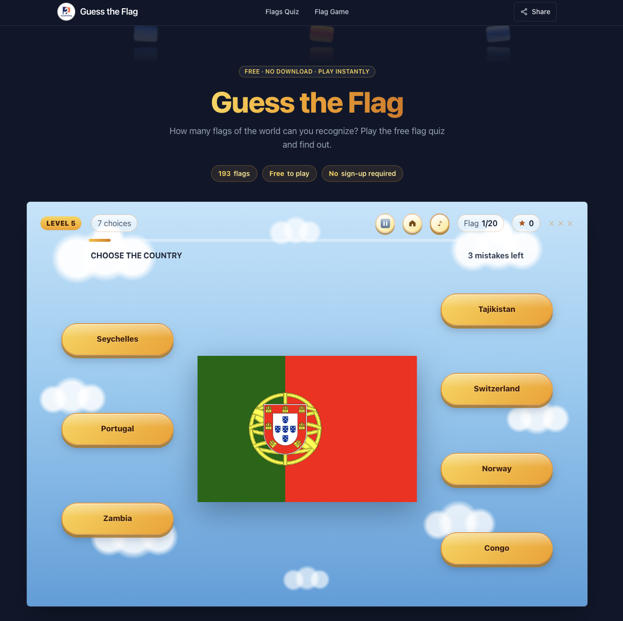 Guess the Flag screenshot 1