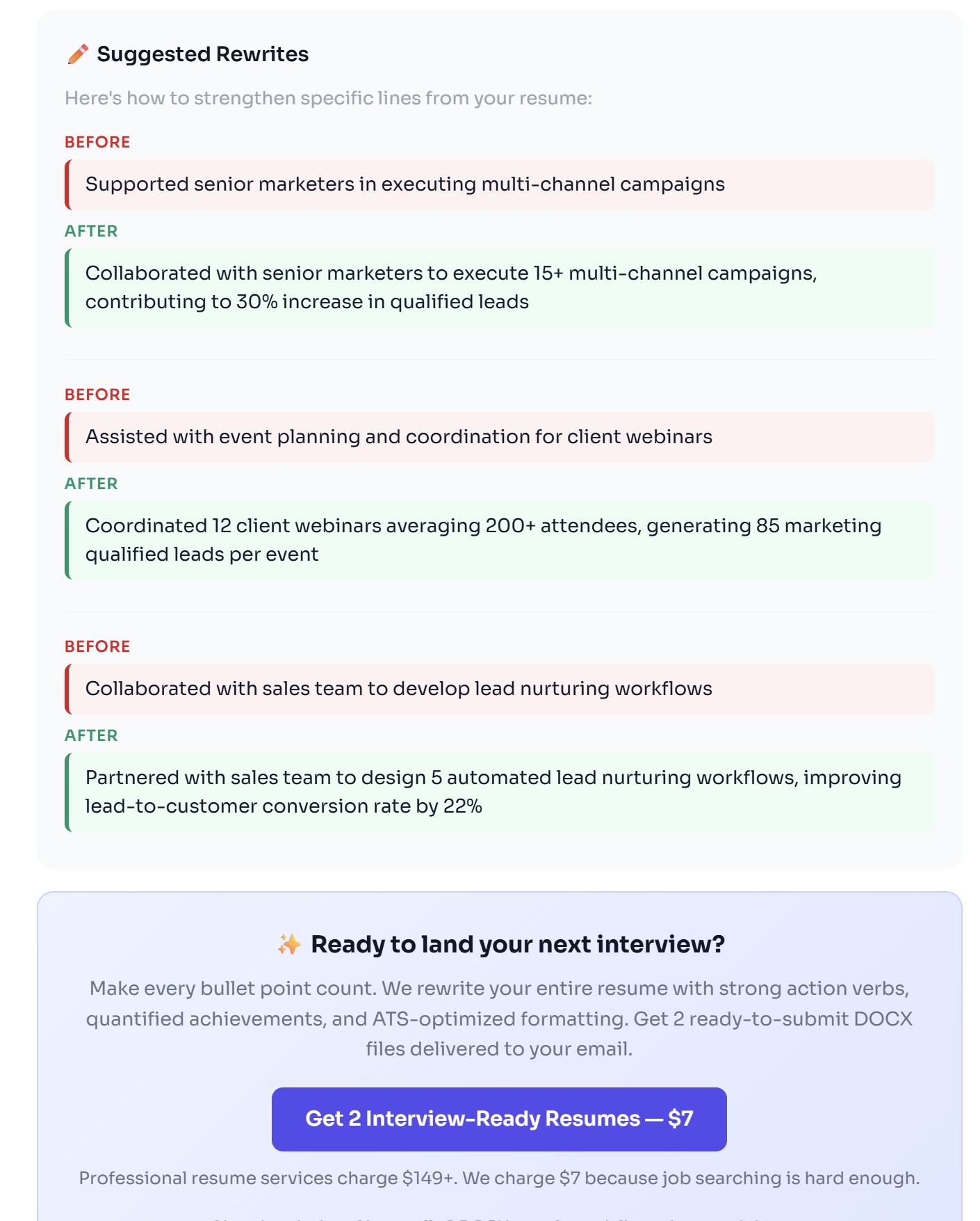 RateMy.cv screenshot 1