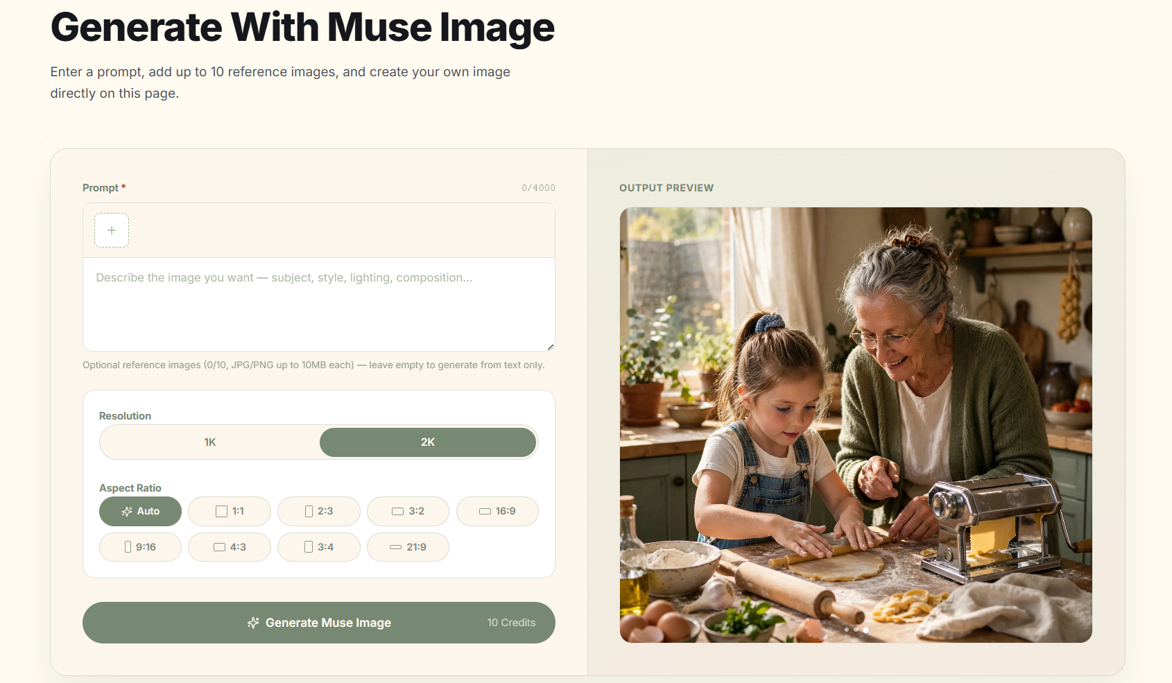Muse Image preview