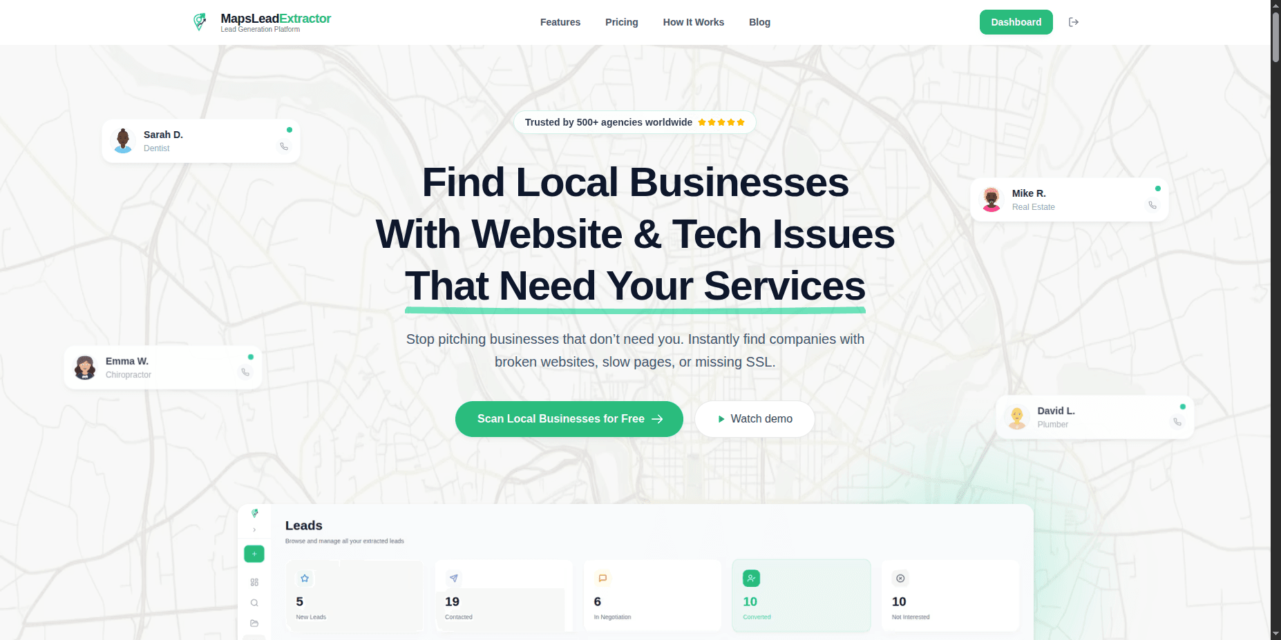 MapsLeadExtractor – Find Local Leads & Launch AI Cold Email Campaigns preview