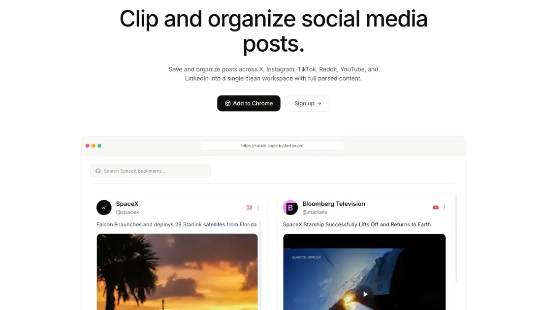 SocialClipper preview