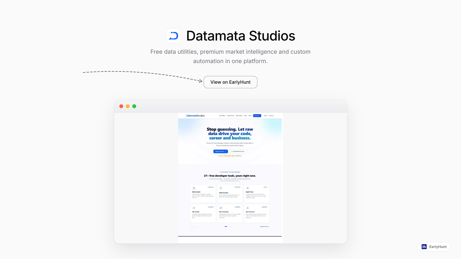 Empower Developer Decisions with Datamata Studios' Insights