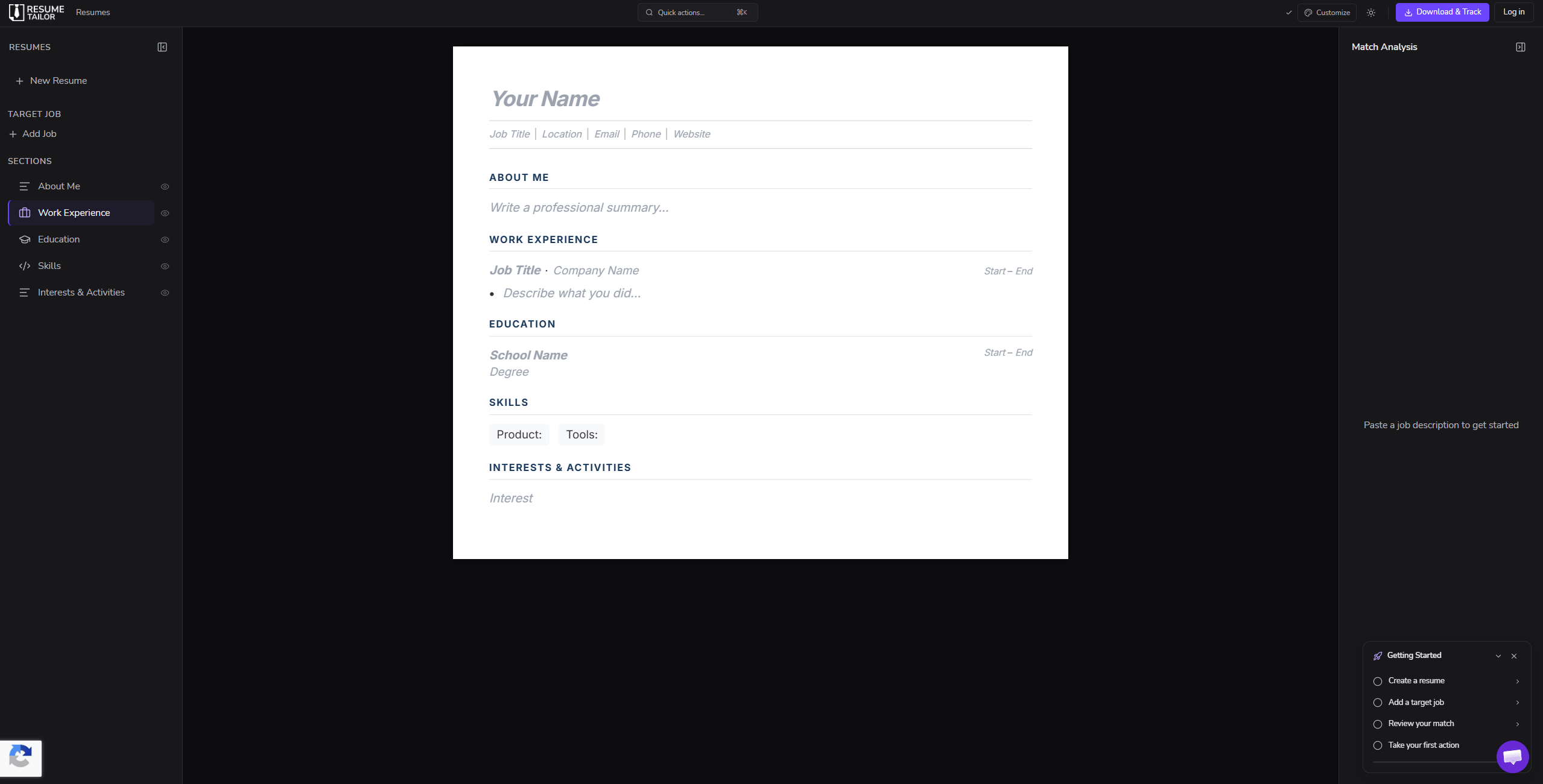Resume Tailor: AI Resume Tailoring | Land More Interviews preview