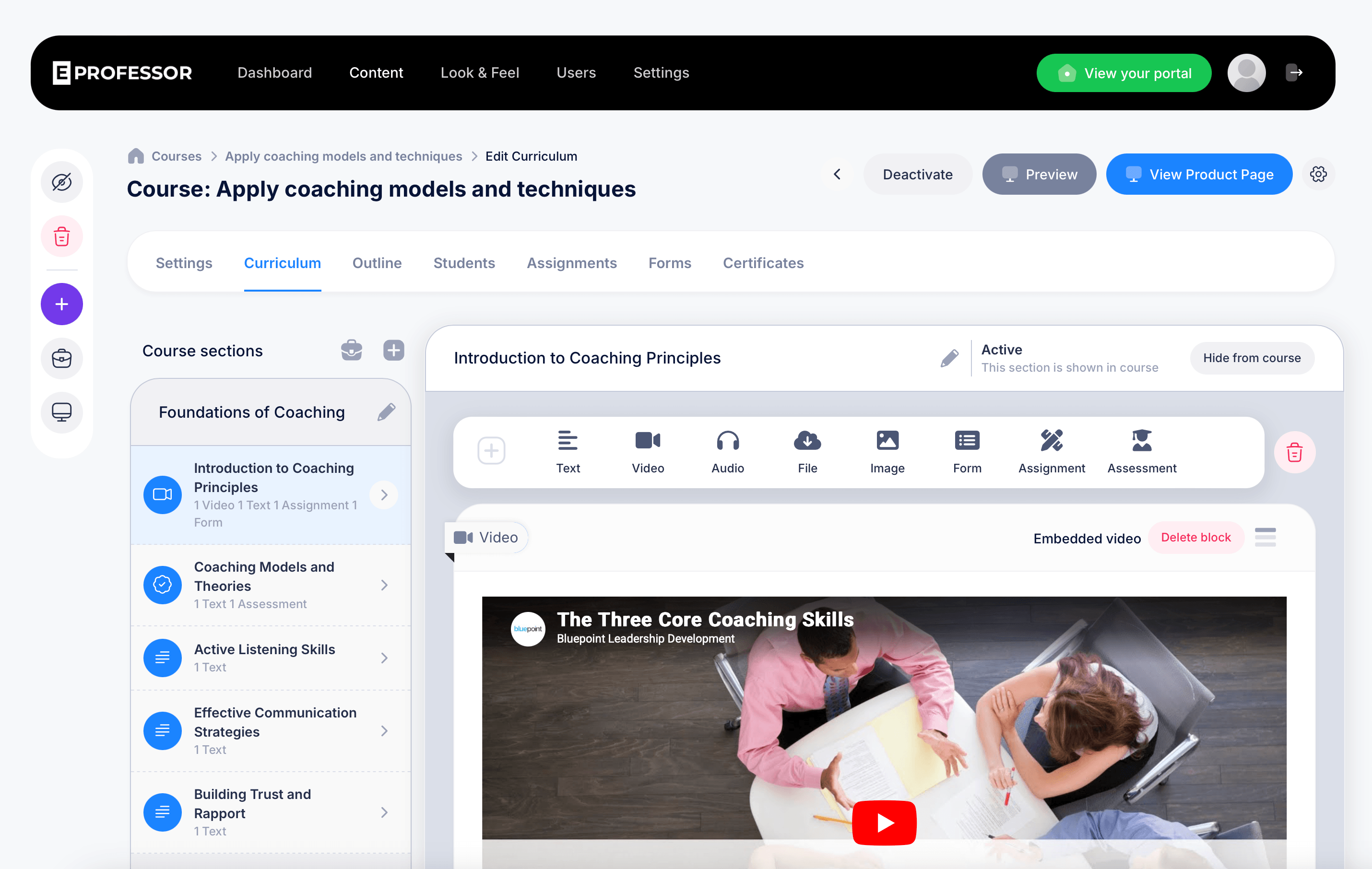 eProfessor preview