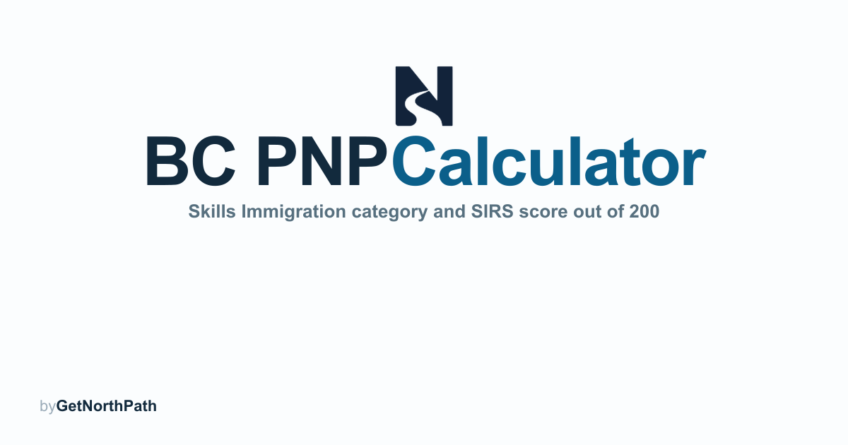 BC PNP Calculator preview