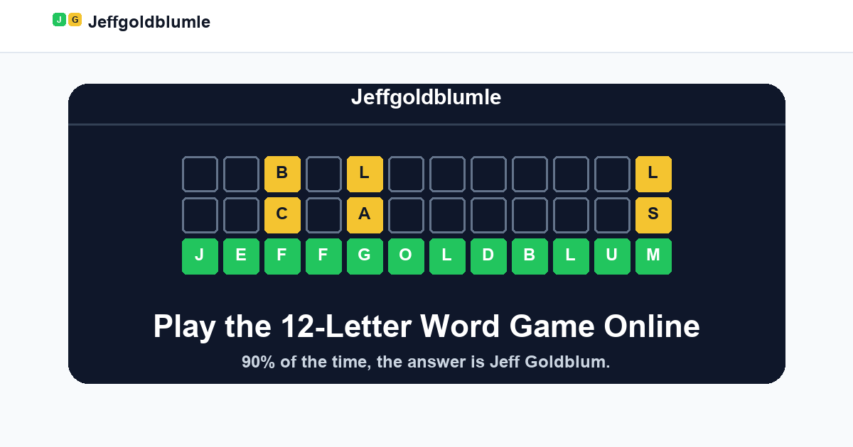 Jeffgoldblumle logo