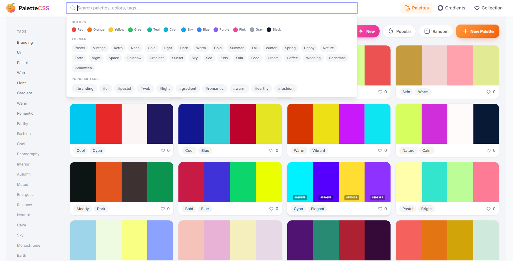 PaletteCSS screenshot 1