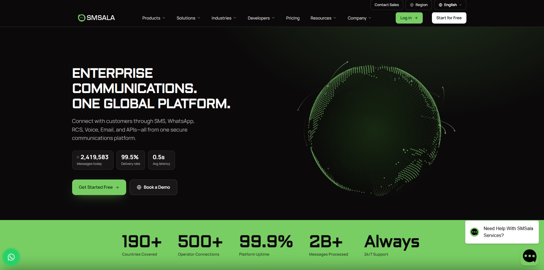 Global CPaaS for Messaging, Voice and Authentication preview