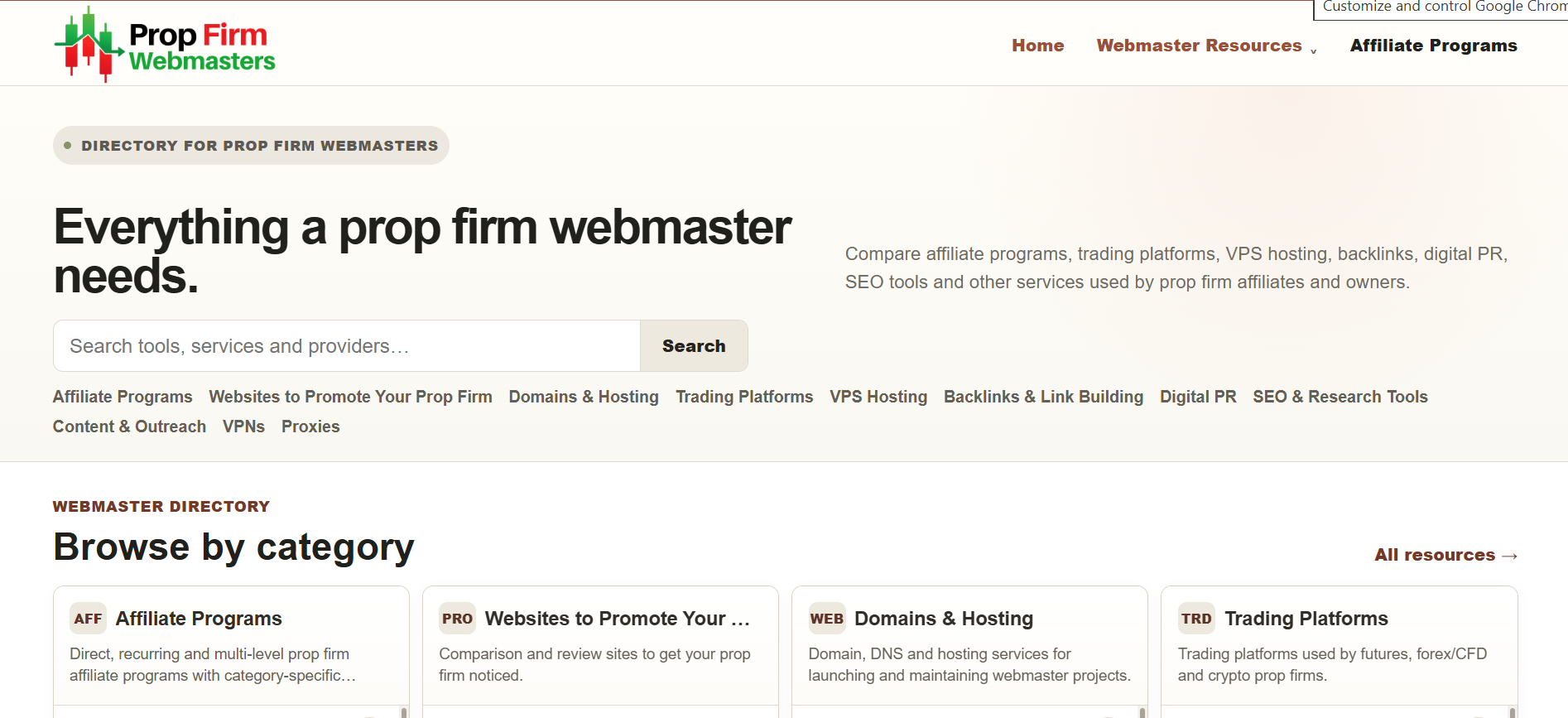 Prop Firm Webmasters preview