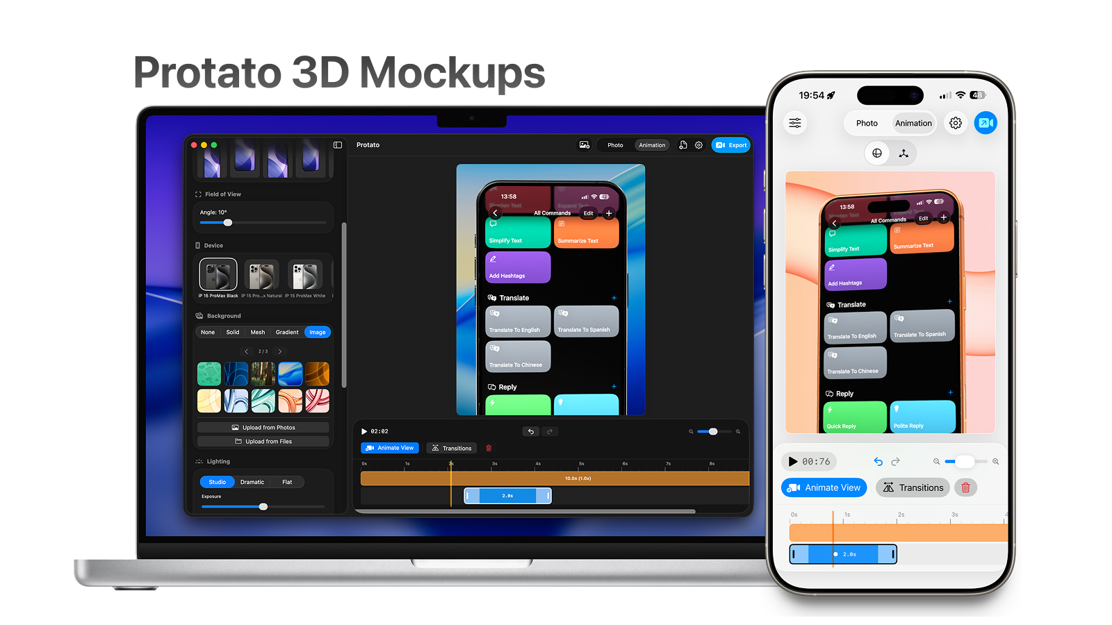 Protato 3D Mockup preview