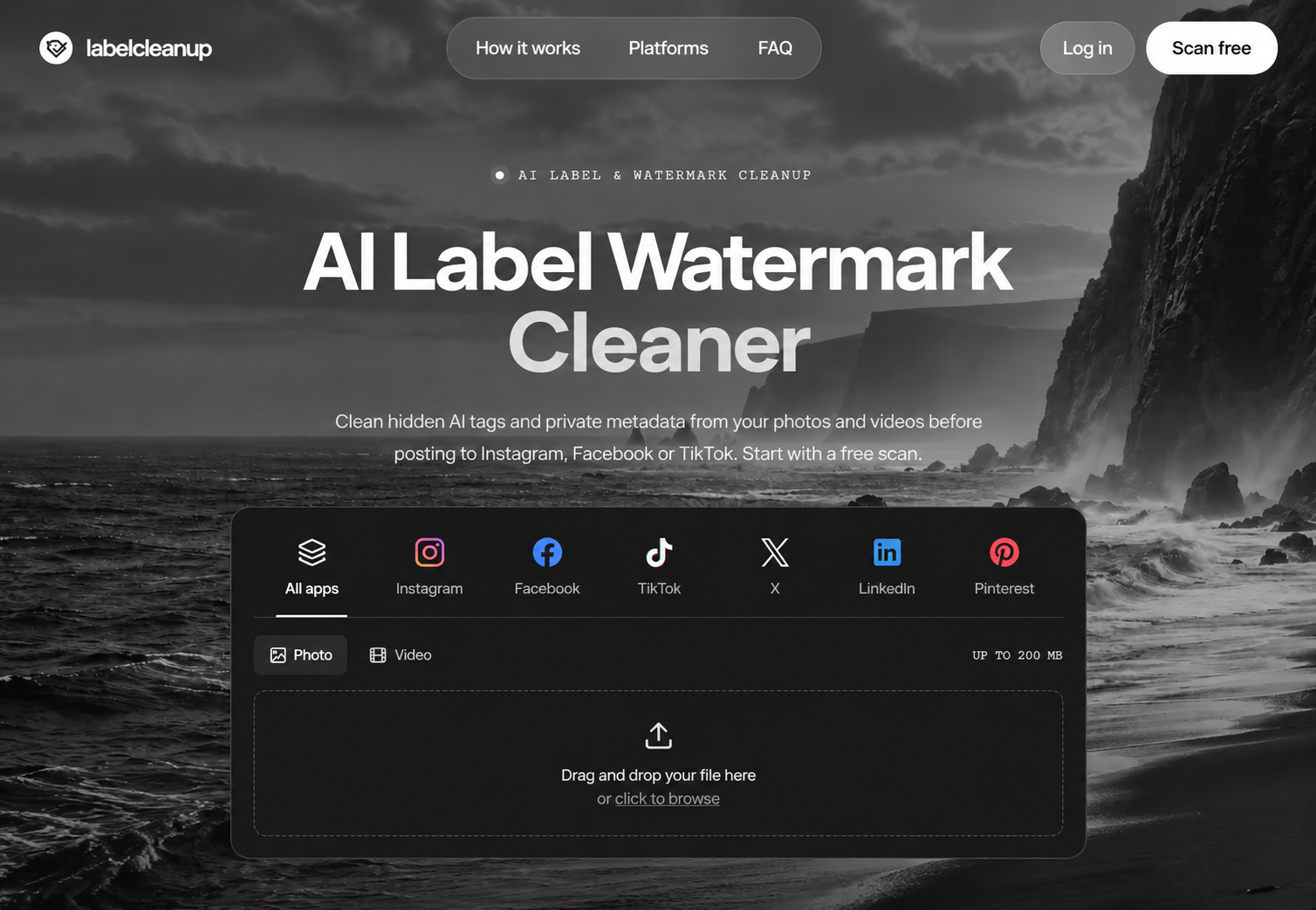 Label Cleanup preview