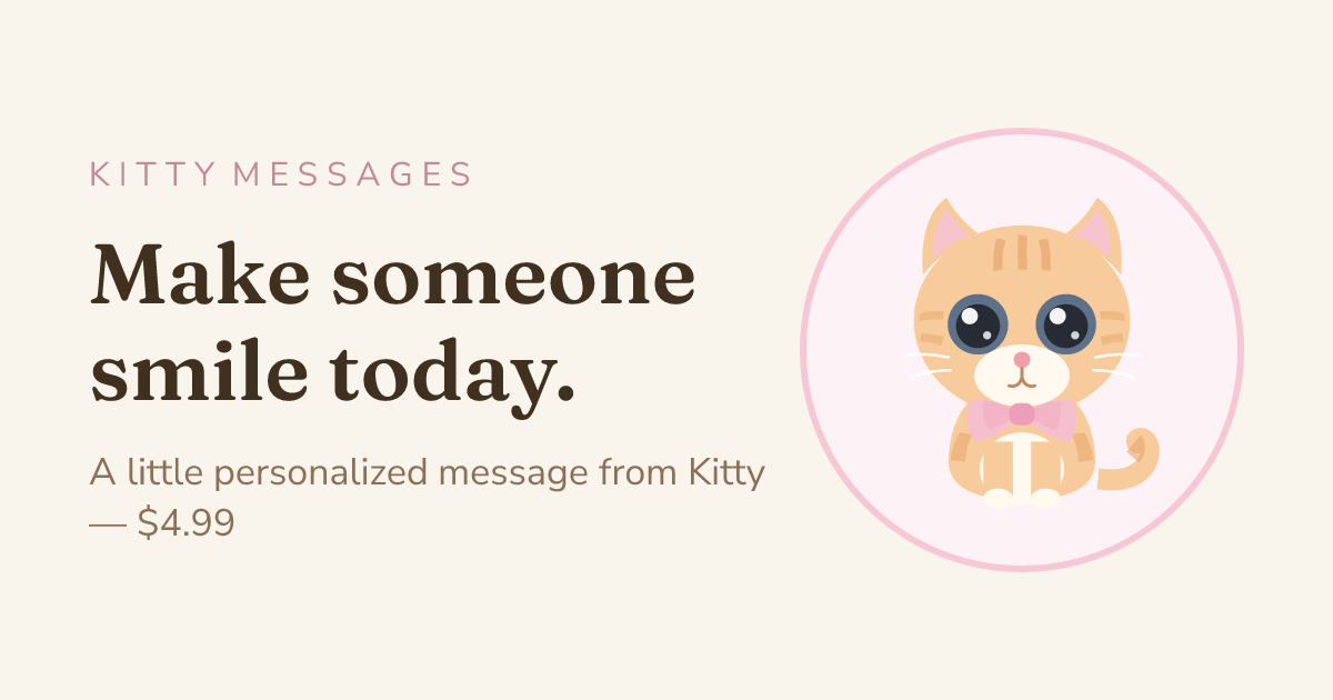 Kitty Messages screenshot 1