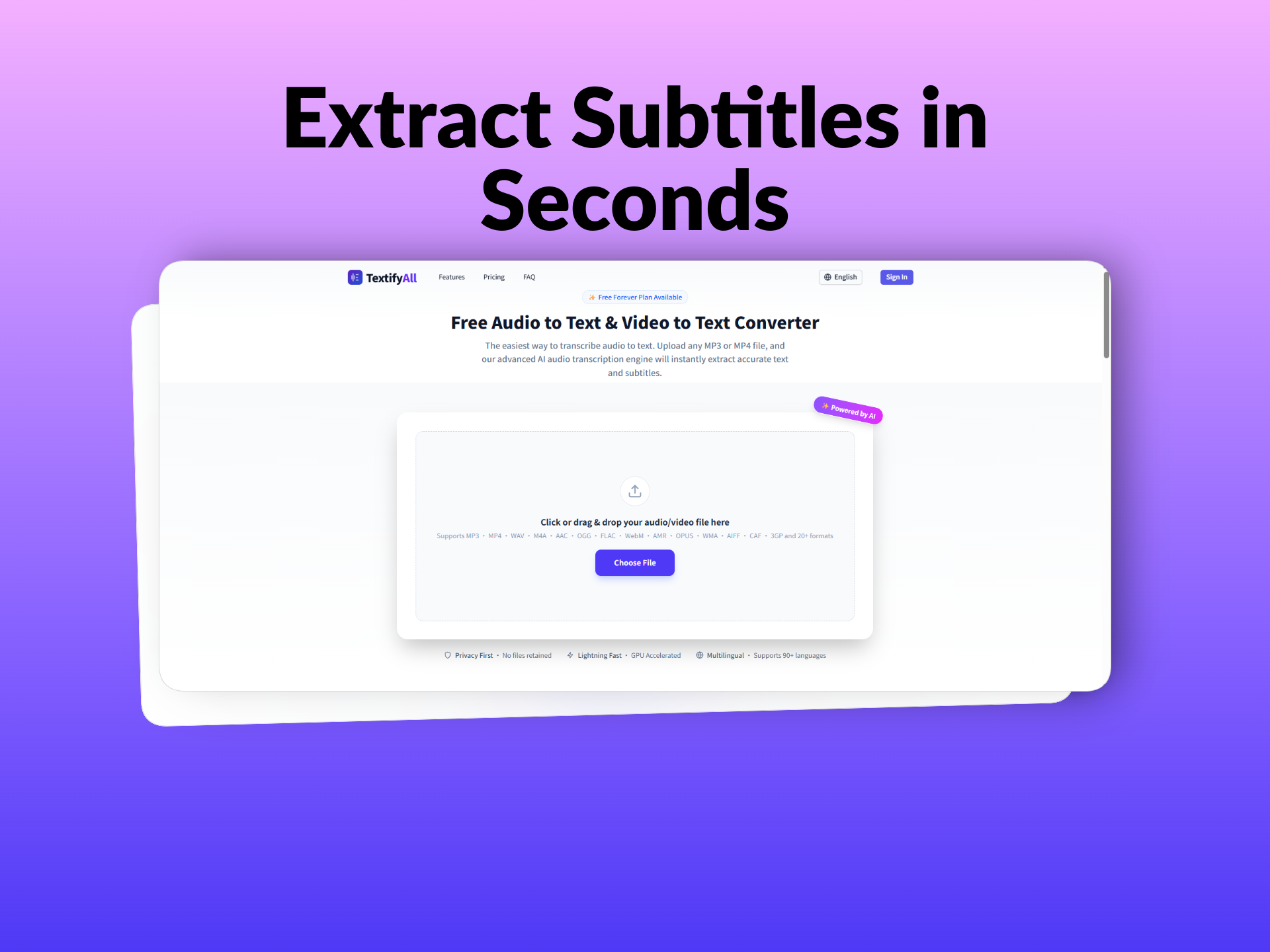 TextifyALL website preview