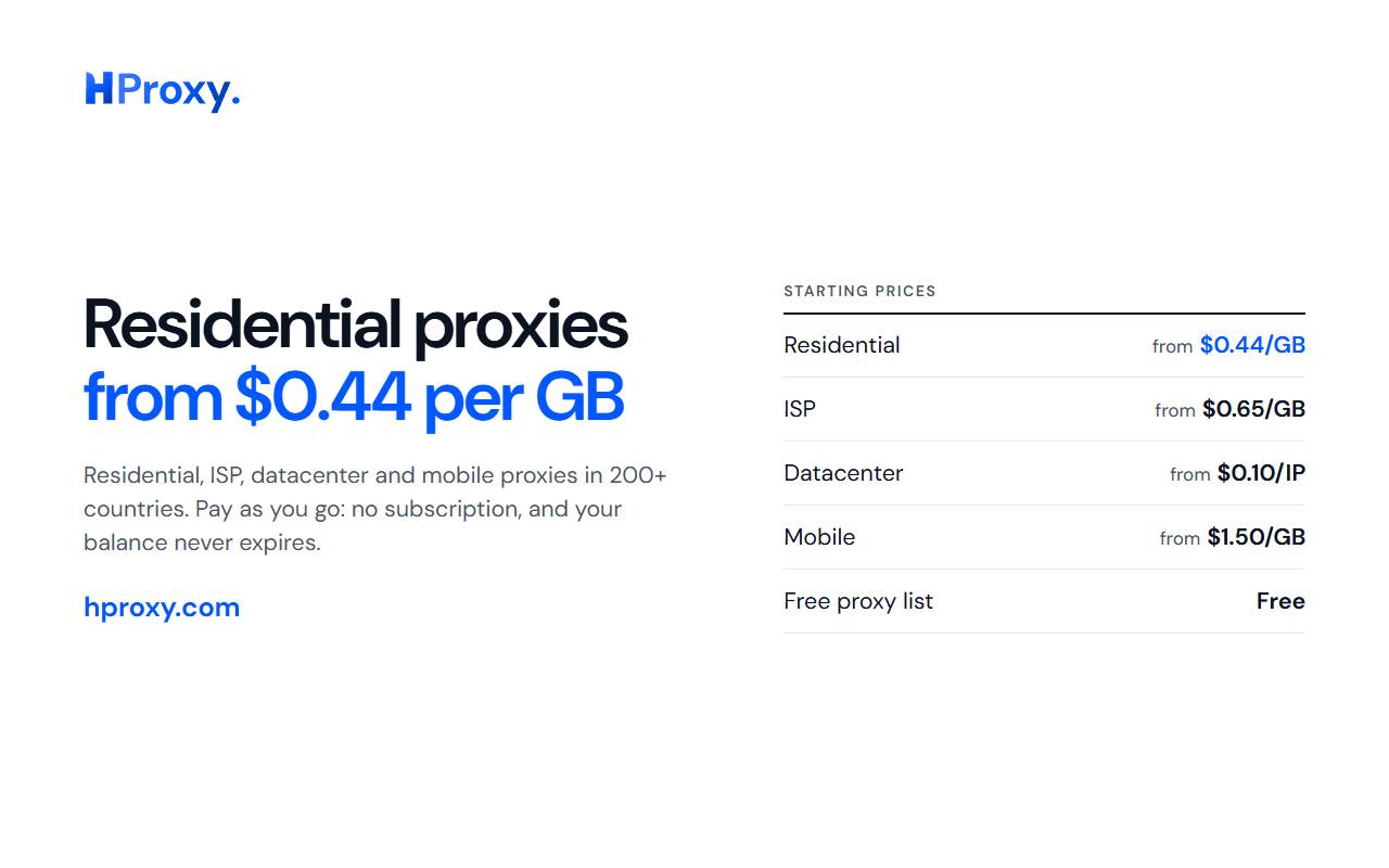 HProxy preview