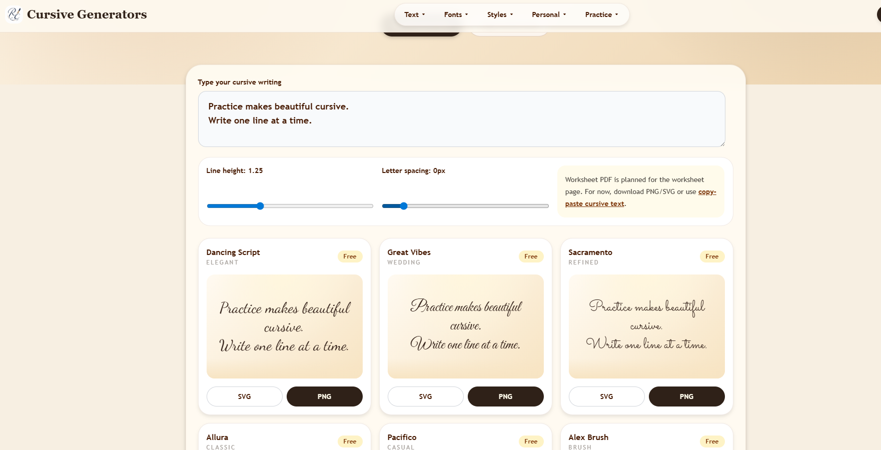 Cursive Generator - Free PNG, SVG & Copy Paste preview