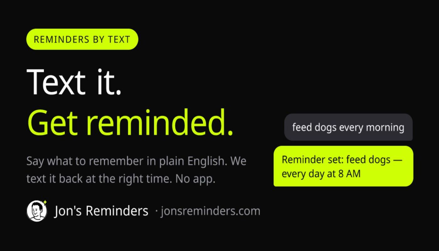 Jon's Reminders preview